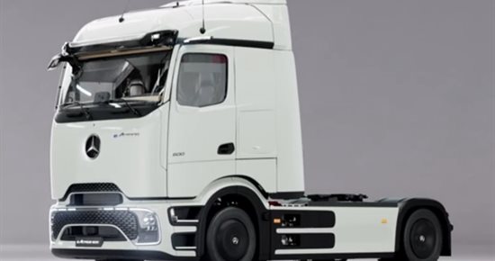 The prototype of the eActros 600 electric truck travels 530 km in the mountains