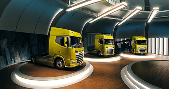 The new DAF XF, XG and XG + in virtual tour