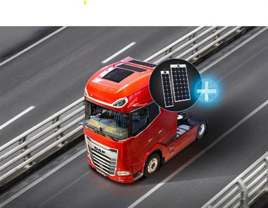DAF equips its trucks with solar panels for energy autonomy when stationary