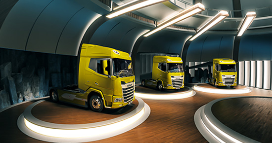 Virtual tour of DAF trucks