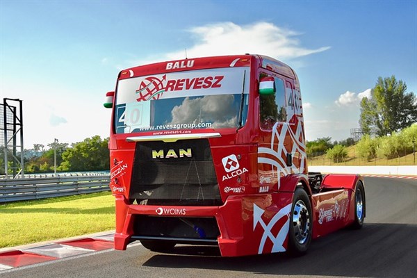 Truck on the Paul Ricard circuit