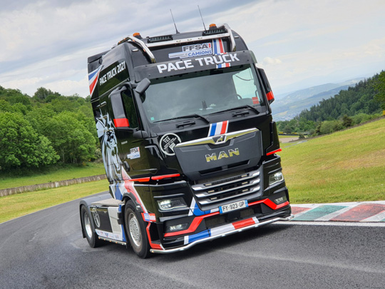 The new generation MAN TGX truck